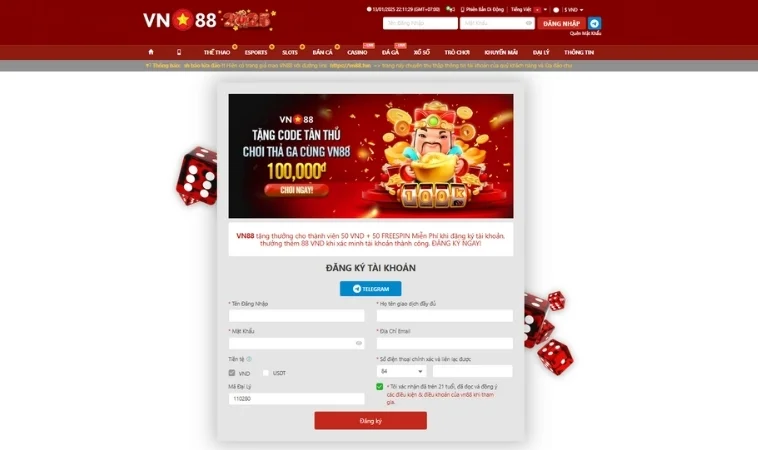 Hướng Dẫn Đăng Ký VN88 Chi Tiết Để Trở Thành Thành Viên 2 Hướng Dẫn Đăng Ký VN88