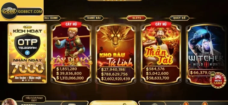 Khám Phá Cổng Game Nổ Hũ Go88 Hấp Dẫn Nhất 3 Cổng Game Nổ Hũ Go88